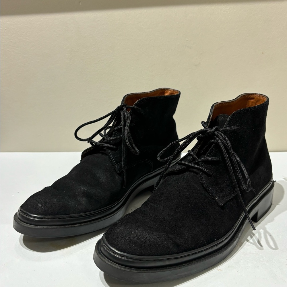 TODS  Women  Black Suede Lace-Up  Boots